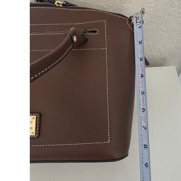 Dooney & Bourke Leather Chestnut Domed Satchel HandBag Purse NEW BBECN1469 - Picture 9 of 10